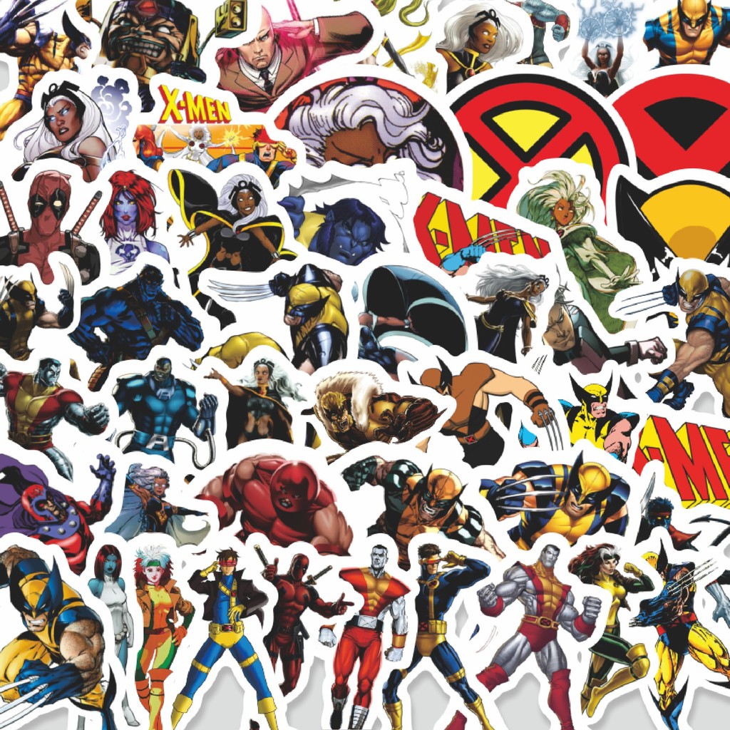 

Stiker Cutting Pack Sticker Kartun X-Men Sticker Isi 100Pcs Series Aesthetic Lucu Keren Untuk Koper Bahan Vynil