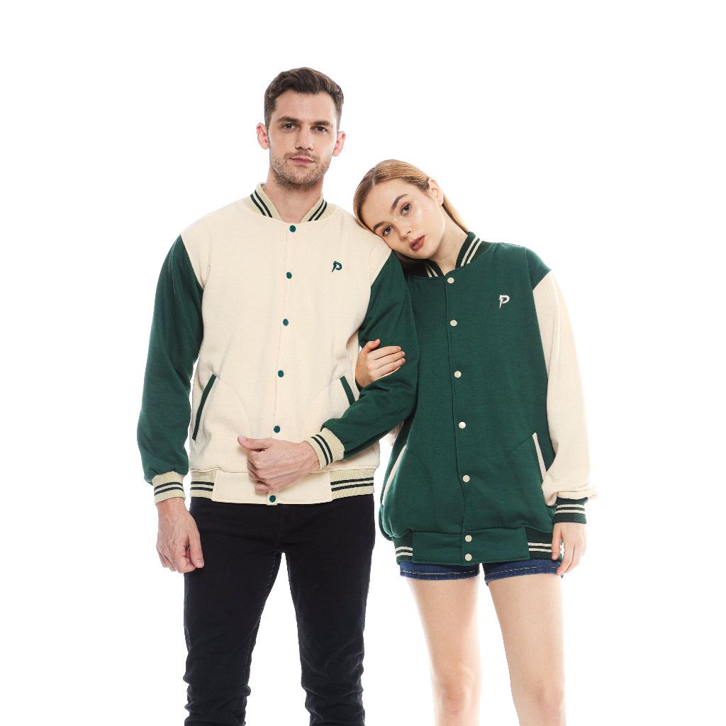 PLATINUM WORLD Jacket Varsity Polos Outerwear Varsity Jacket Baseball East Team Fleece Black F2