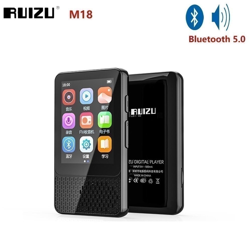GROSIRUNIK99 RUIZU M18 16GB MP3 MP4 Player HQ SQ FLAC FM Radio Portable Speaker