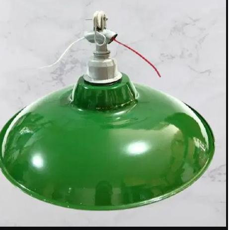 FITTING E27 WD PLASTIK & BESI // CUP HIJAU MINI // TANGGUNG // Kap Lampu Satu Set Jalan WD Hijau Gan