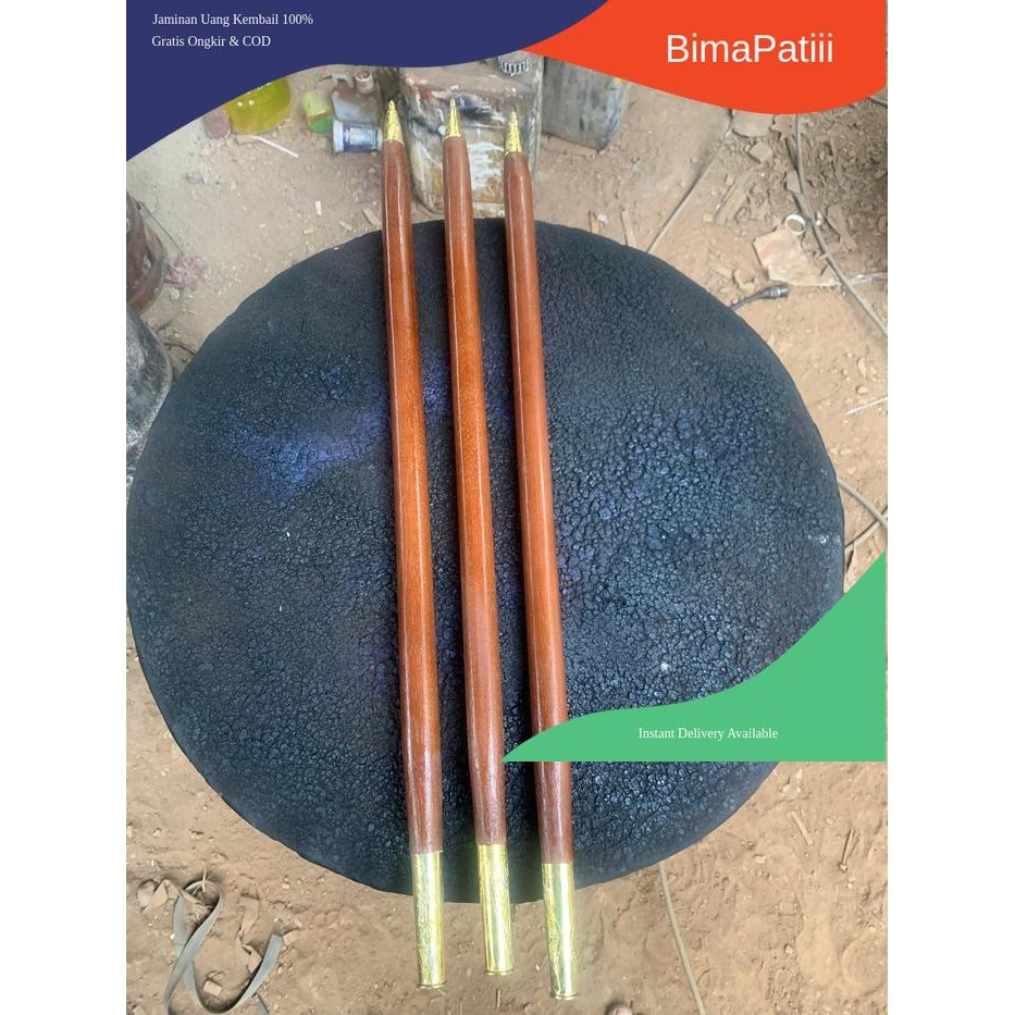 deder keris dari kayu jati panjang 1 meter gratis tunjung ulir utuh lurus finishingan gratis stel bk
