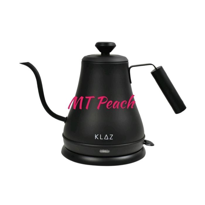 KLAZ ELECTRIC KETTLE GOOSENECK TEKO LISTRIK LEHER ANGSA HITAM 0.8LTR