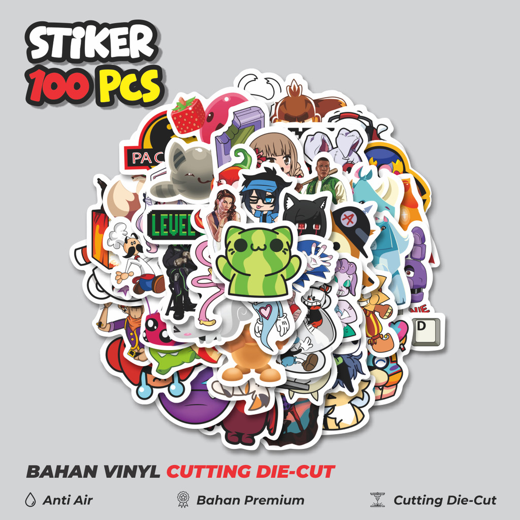 

Terbaru! 50 pcs Stiker Kartun Games Stiker Dekorasi Lucu Kreatif untuk Notebook, Skateboard, HP
