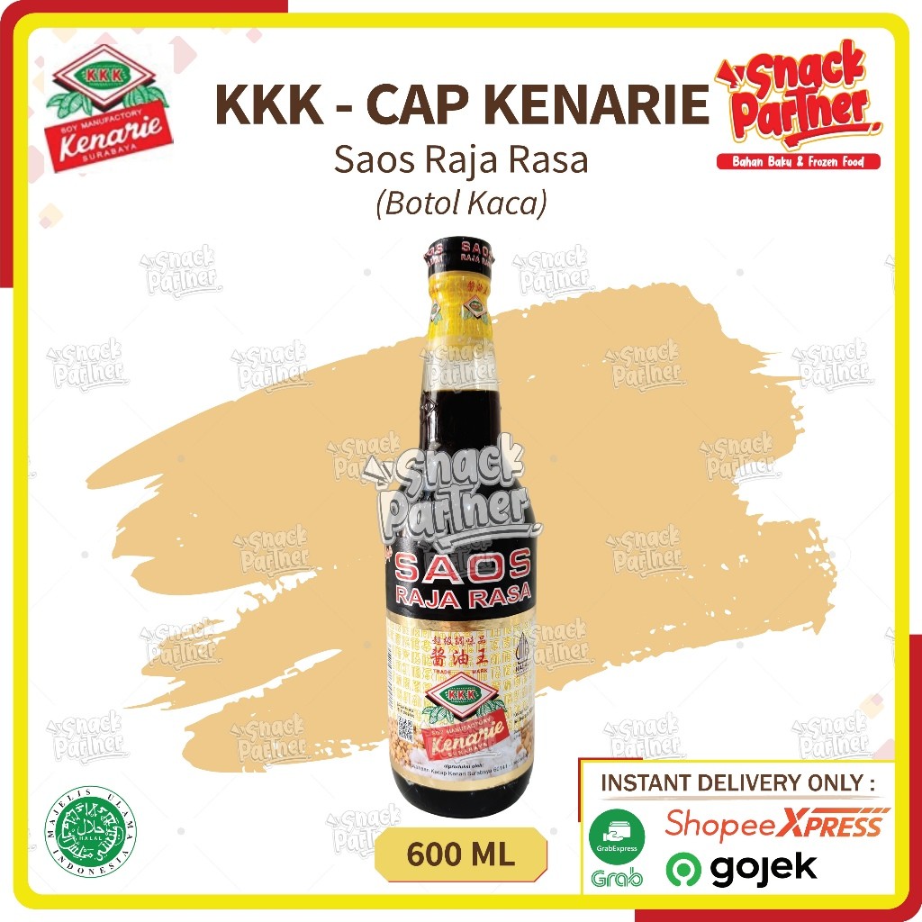 

KKK KENARIE Saos Raja Rasa 600 ML (PENGIRIMAN INSTANT ONLY) - Saus Kecap Botol Kaca