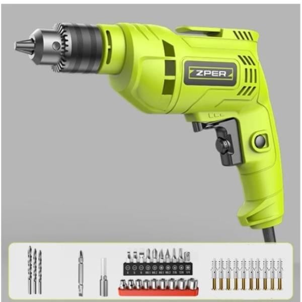 【COD】ZPER Mesin Bor 350W Listrik Bolak Bali Hand Electric Drill Berlaku untuk 2-10mm Mata Bor ZP044 