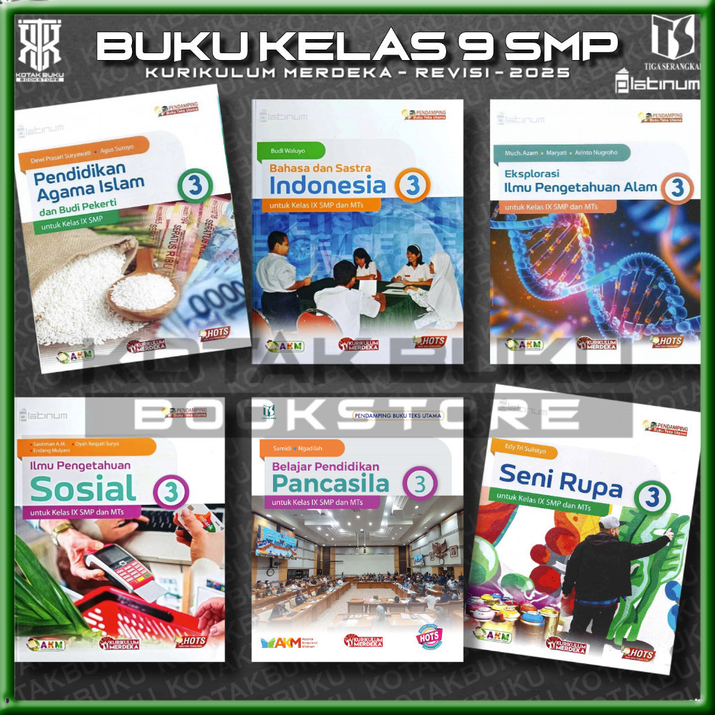 [ TS ] Buku Kelas 9 SMP Kurikulum Merdeka / Platinum / Tiga Serangkai / Tiga Serangkai / Revisi 2026