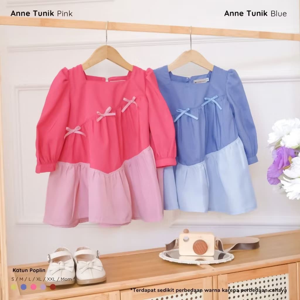 LITTLE BARI - Little Crown - Anne Tunik - Baju Tunik Anak Perempuan Umur 3-8 Tahun