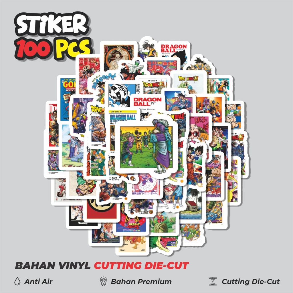 

Terbaru! 50 pcs Stiker Dragon Ball Poster Dekorasi Lucu Kreatif untuk Notebook, Skateboard, HP