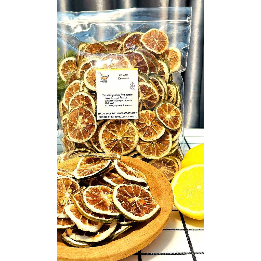

Lemon Kering Iris 1 Kg - Dried Lemon Slice Rempah Bu Risma