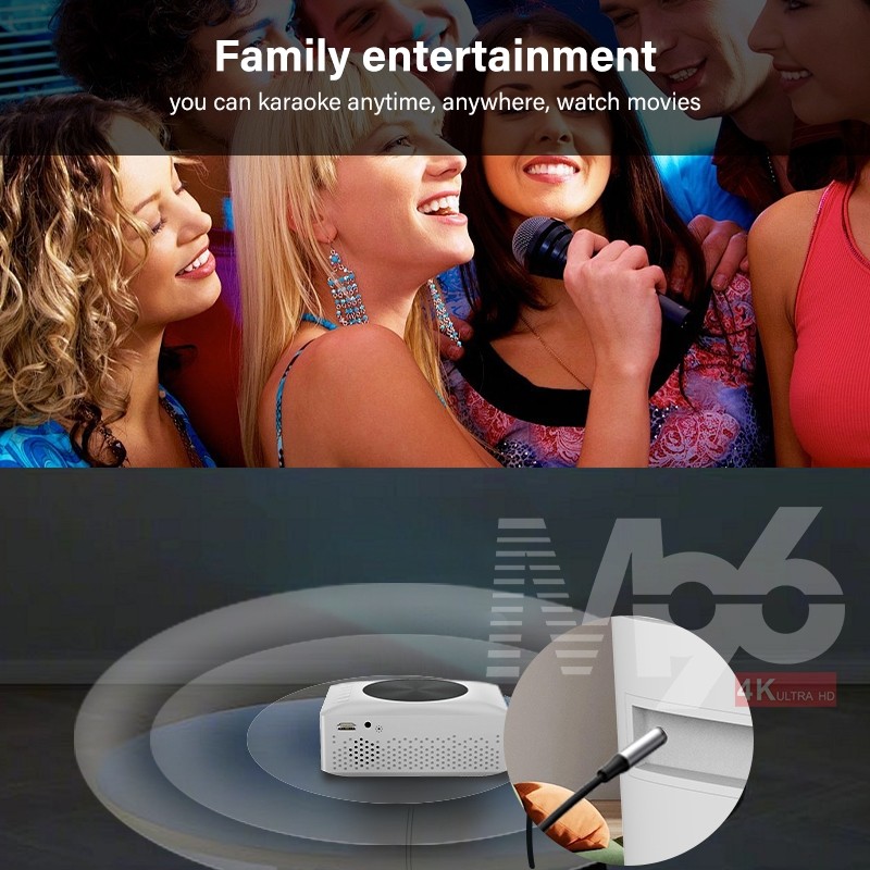 New Tripsky T1pro Proyektor mini Portable Lcd Proyektor Android mini Home Theater Android Proyektor 