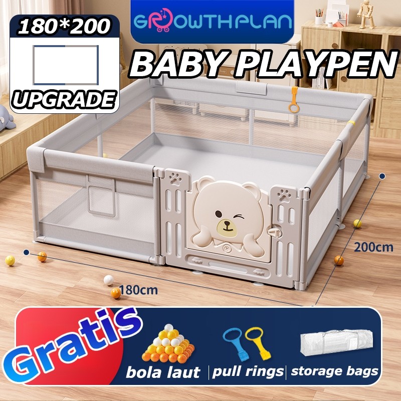 Pagar Bayi Panda Pagar Mainan Anak Baby Fence Kokoh Play Fence Pagar Anak Baby Fence