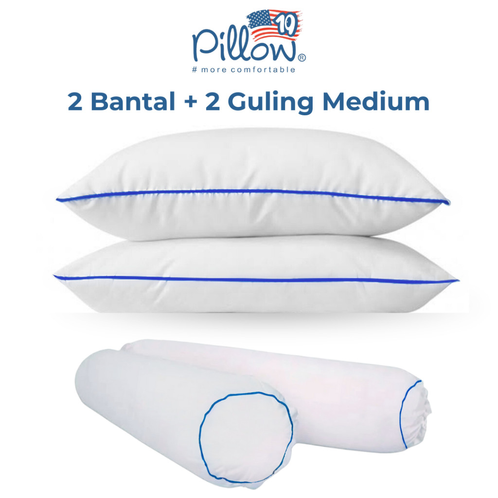 109 PILLOW - PROMO Paket 2 Bantal + 2 Guling Double Complete 109 pillow - LILANAP