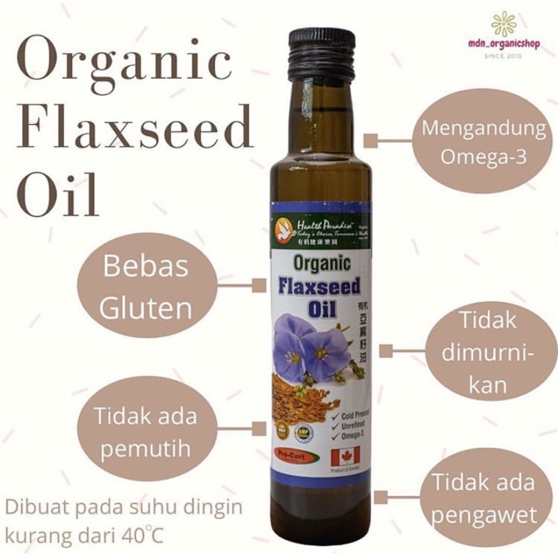 

Organic Flaxseed Oil 250ml