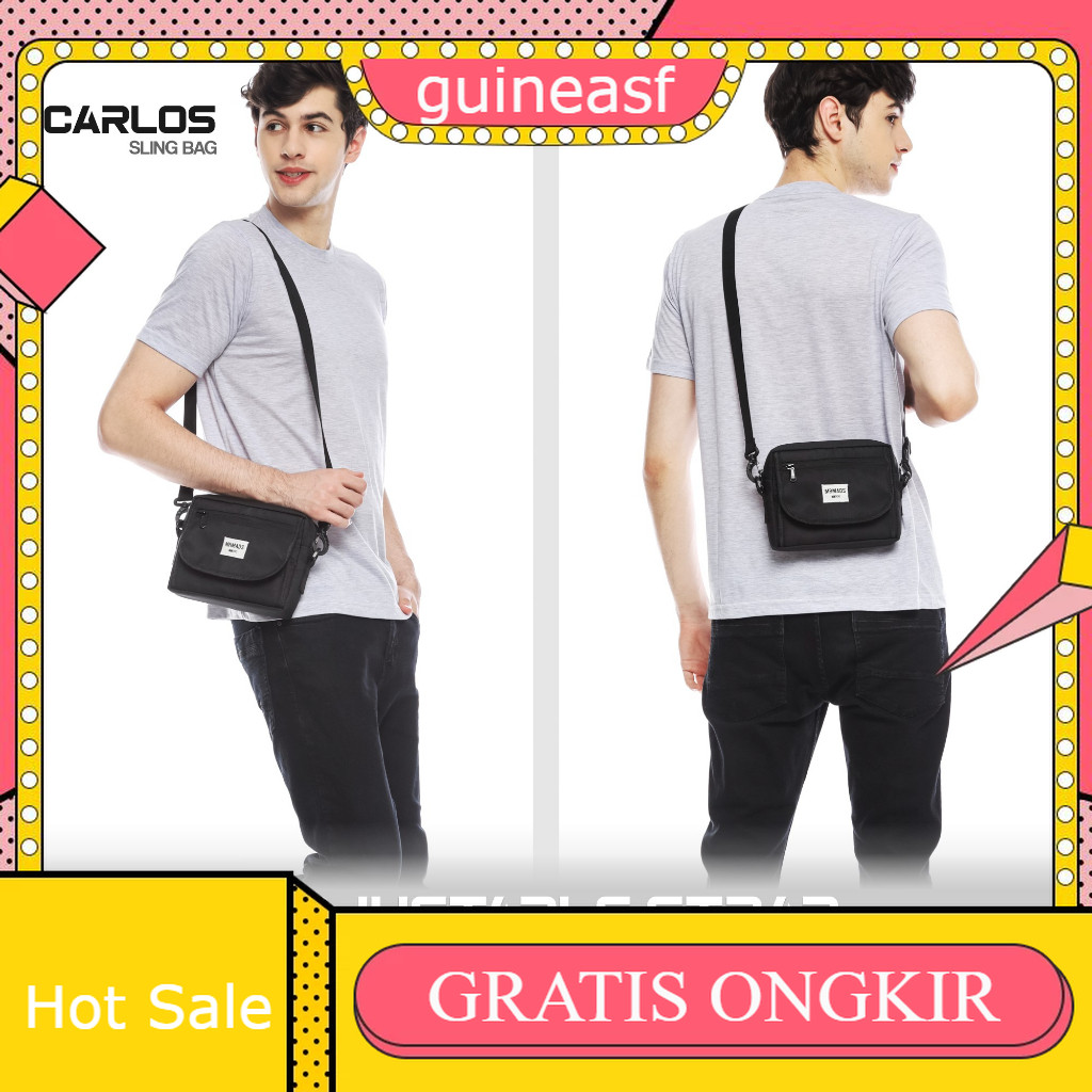 Carlos - Tas Selempang Pria AUTHENTIC