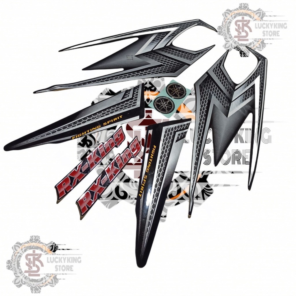 Lis stiker striping RX king 2004 hitam lengkap