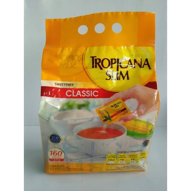 

Gula Tropicana Slim Classic 160 Sachet Rendah Kalori