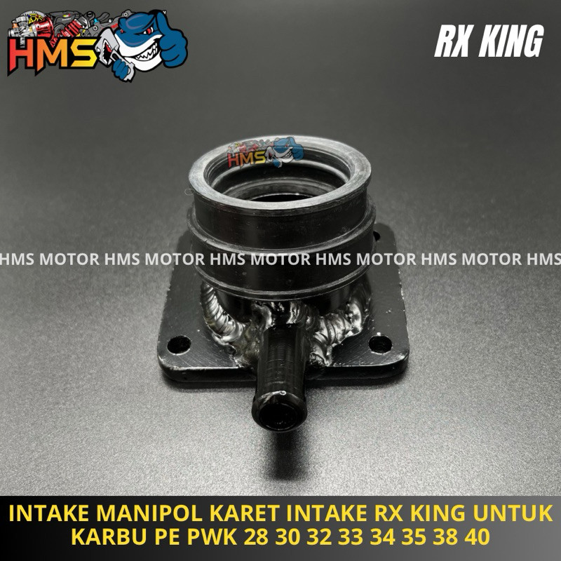 INTAKE INTAK INTEK MANIPOL KARET INTAKE RX KING UNTUK KARBU PE PWK 28 30 32 33 34 35 38 40 [ARG RACI
