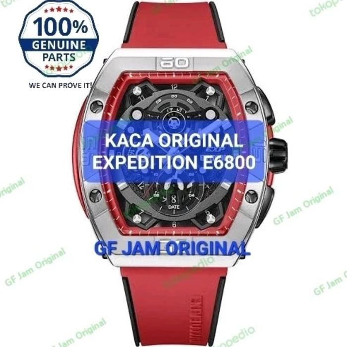 KACA JAM TANGAN EXPEDITION E6800 E 6800 ORIGINAL SPARE PART 100% - Pria