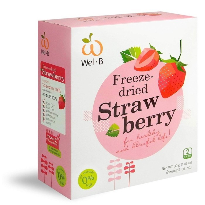 

Wel-B Freeze Dried Strawberry Snack 25gr Wel B Cemilan Anak Snack Bayi - Strawberry