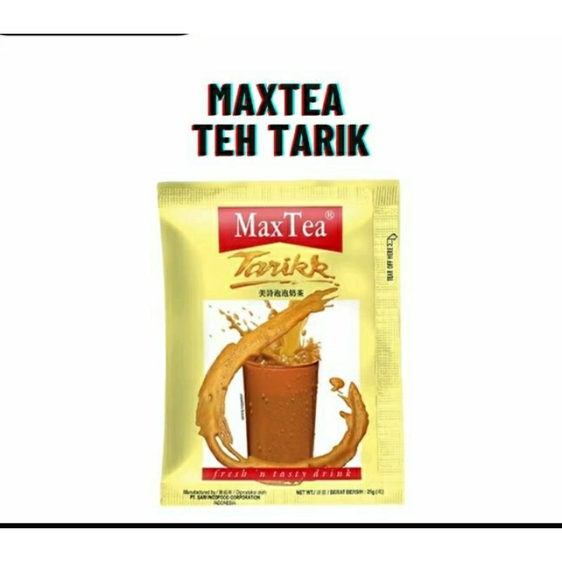 

Max Tea Tarikk 1 Renceng Isi 10 Sachet | Teh Tarik Instan Creamy & Wangi | Minuman Sachet Viral