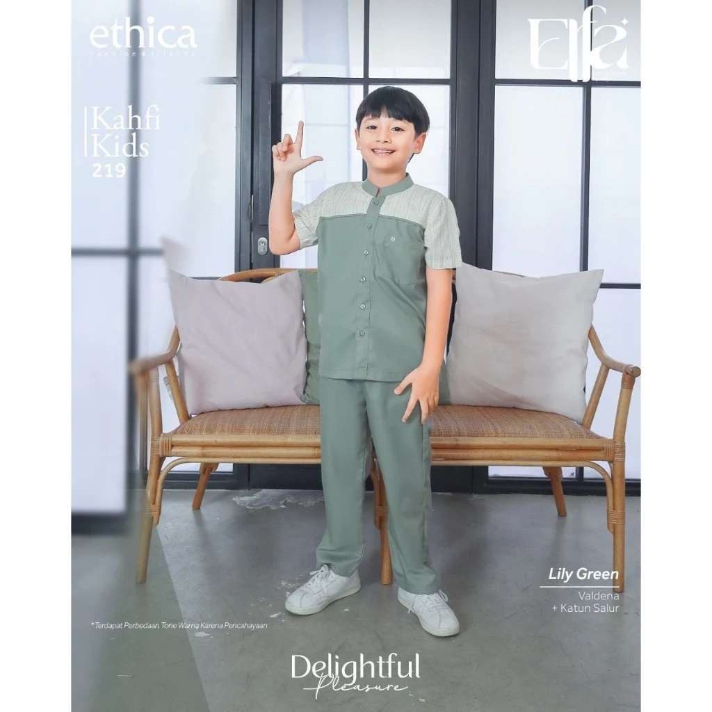 ETHICA KOKO ANAK KAHFI KIDS 219 LILY GREEN