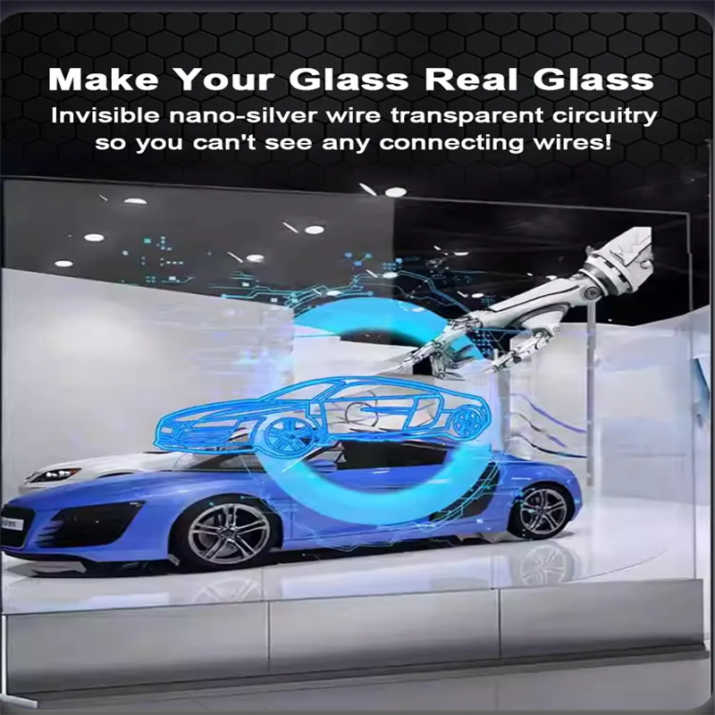 Transparent Display Screen Glass Screen Background Wall Flexible led screen transparent film
