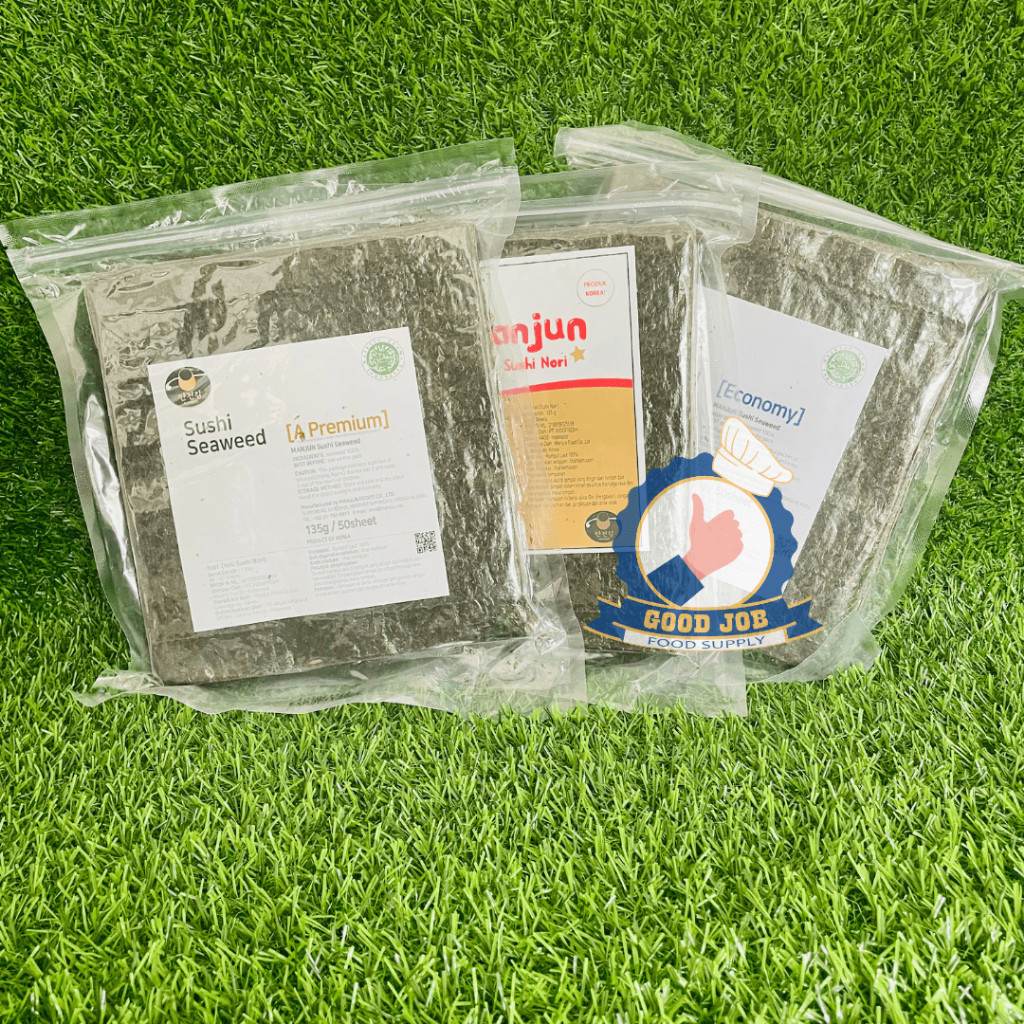 

MANJUN Sushi Nori Kimbab 50 S Halal │ Nori Gimbab Import Lembar Rumput Laut