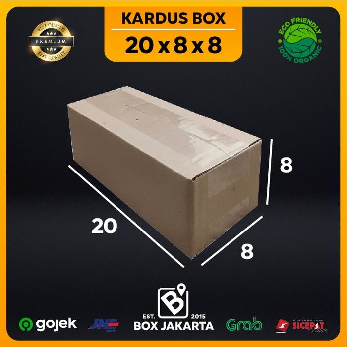 

KARDUS BOX uk 20x8x8 CM Kotak Packaging Corrugated SHEET POLOS