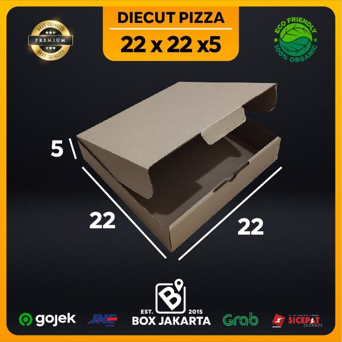 

KARDUS uk 22x22x5 CM Diecut Pizza Corrugated Packaging Box