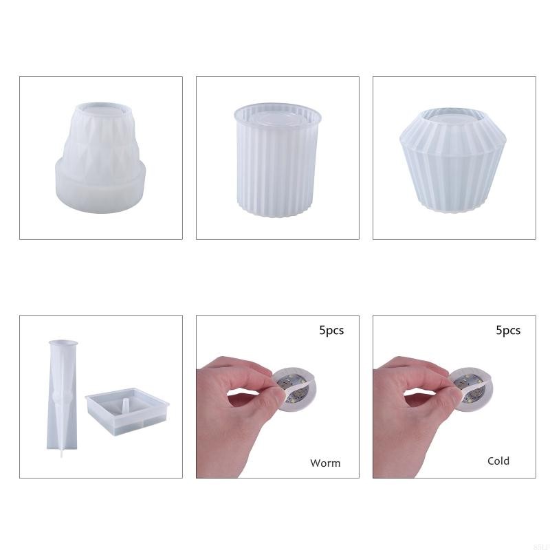 

85LF Table Lamp Resin Silicone Mold Handmade Night Light Making Crystal Epoxy Mould
