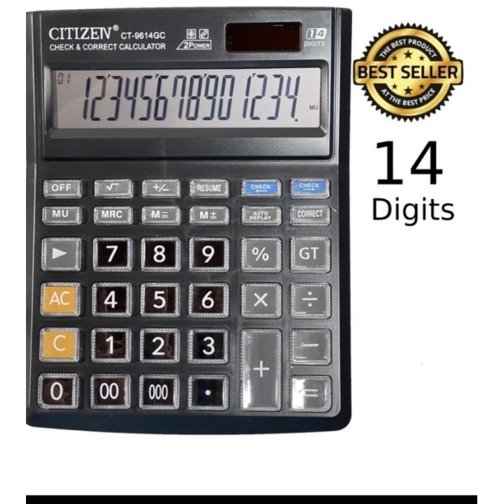 

Kalkulator CT 9614 GC 14 Digit - Kalkulator Check