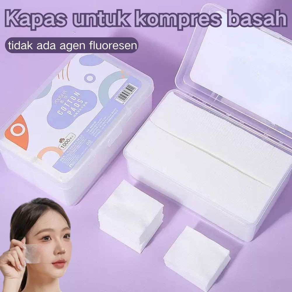 Pembersih Makeup Kapas Wajah Ultra Thin 1000pcs Super Soft Cotton Pad | Super Soft Cotton Pad Kapas 