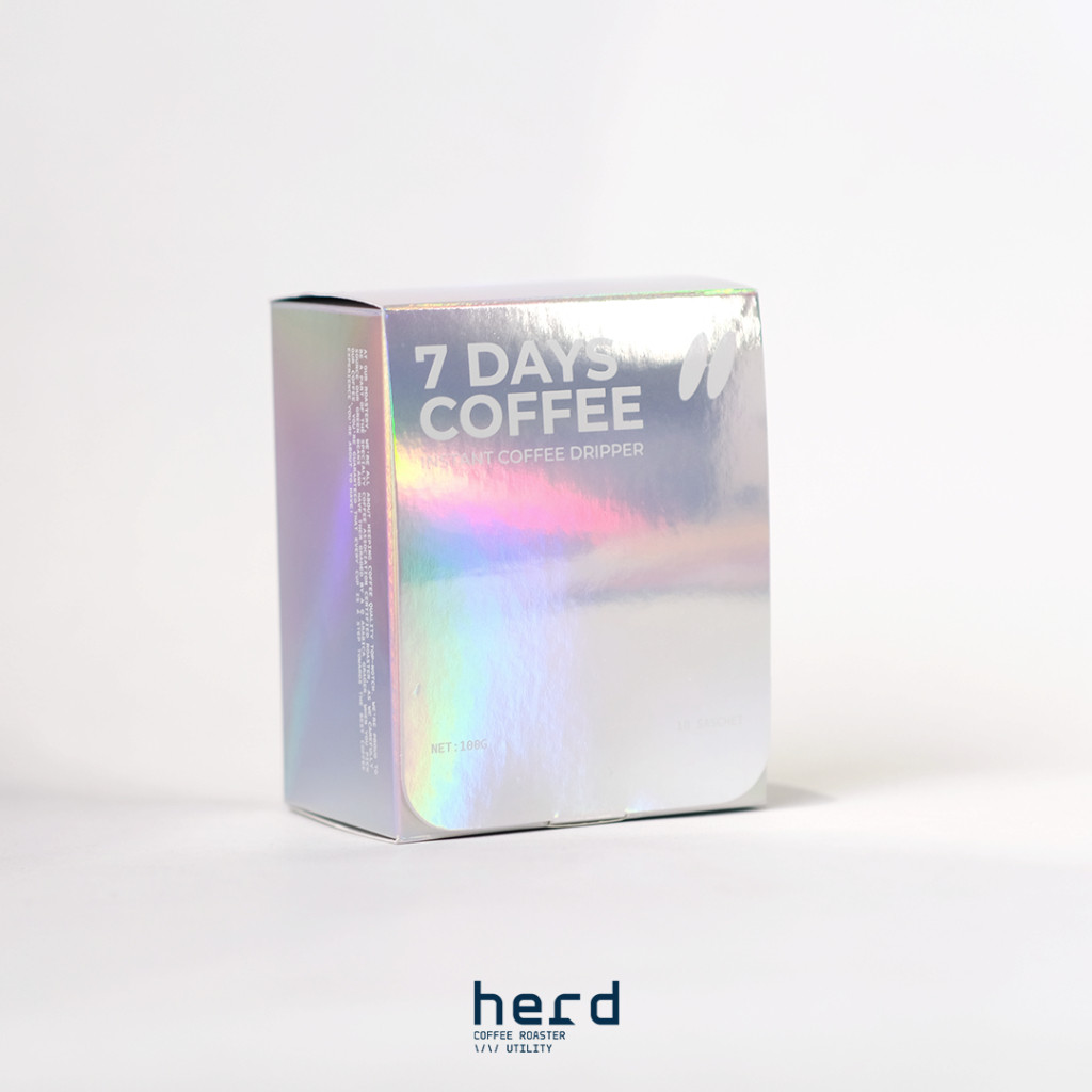 

7-Days Coffee Instant Coffee Drip Bag Hologram Series by Herd Coffee