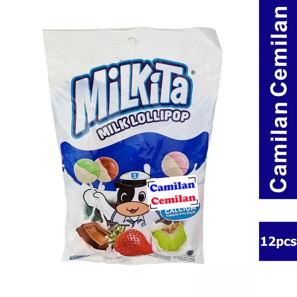 

Milkita Assorted Milk Lollipop isi 12 pcs x 9 gr