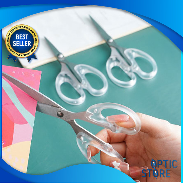 

OPTIC H5920 Gunting Transparan Bening Multifungsi Gunting Transparan Gunting Kertas Transparan Pemotong Kertas Scrapbooking