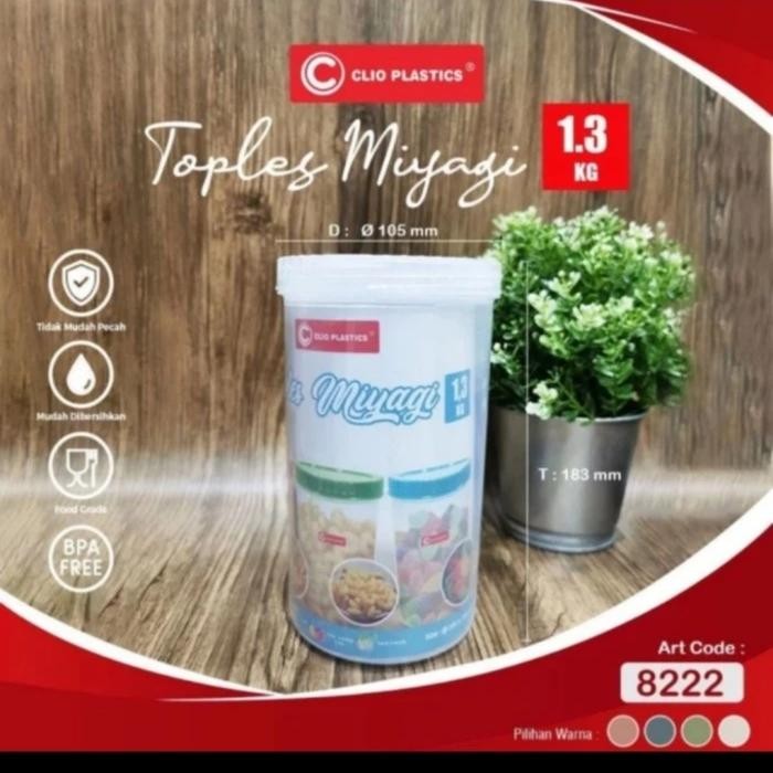 Toples Kue Kering, Toples Astor, Toples Miyagi 1.3kg Clio