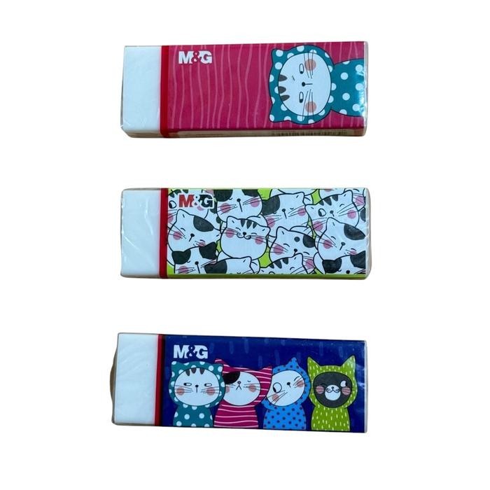 

M&G white eraser So Many Cats / penghapus pensil besar