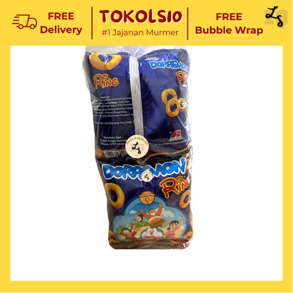 

Doraemon Ring Chiki Ecer 2000 1 Pack Isi 10 pcs @30gr