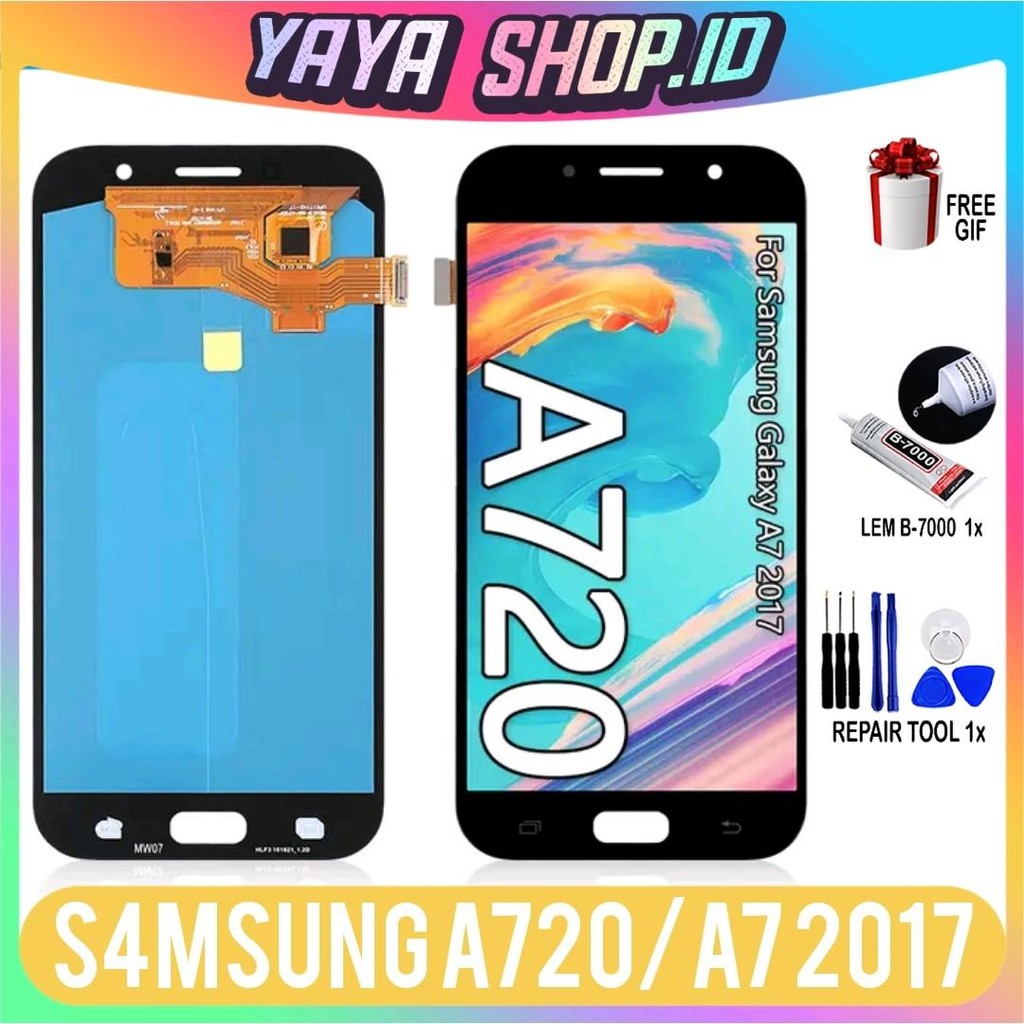 LCD  SAMSUNG A720 / A7 2017 FULSET ORIGINAL