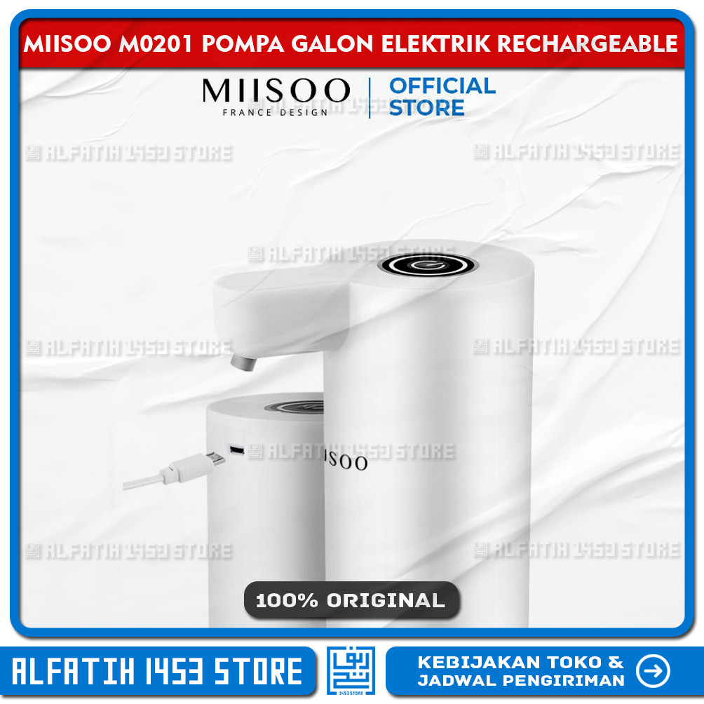 MIISOO M0201 POMPA AIR GALON ELEKTRIK RECHARGEABLE CO