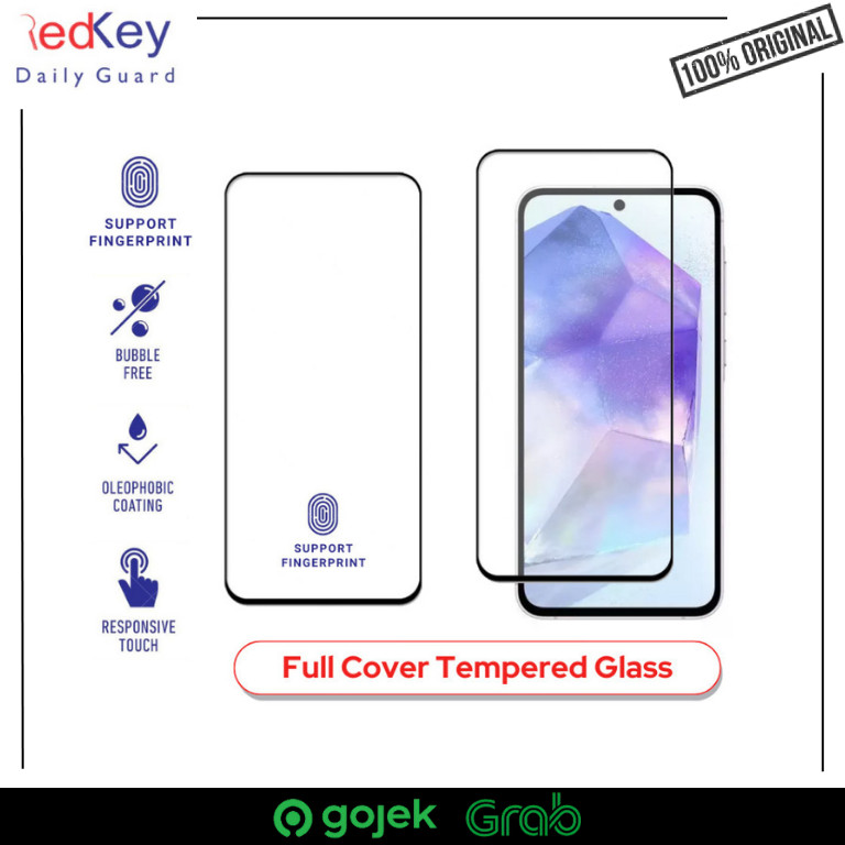 Tempered Glass Samsung Galaxy A16 A17 A26 A36 A56 5G 4G - Redkey Premium Anti Gores Clear HD Full Co