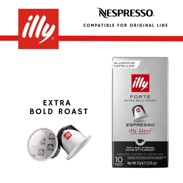 

[Promo]Best Seller ILLY STARBUCKS LAVAZZA NESPRESSO Compatible Coffee Capsule Kopi Kapsul untuk mesin Nespresso - Illy Forte