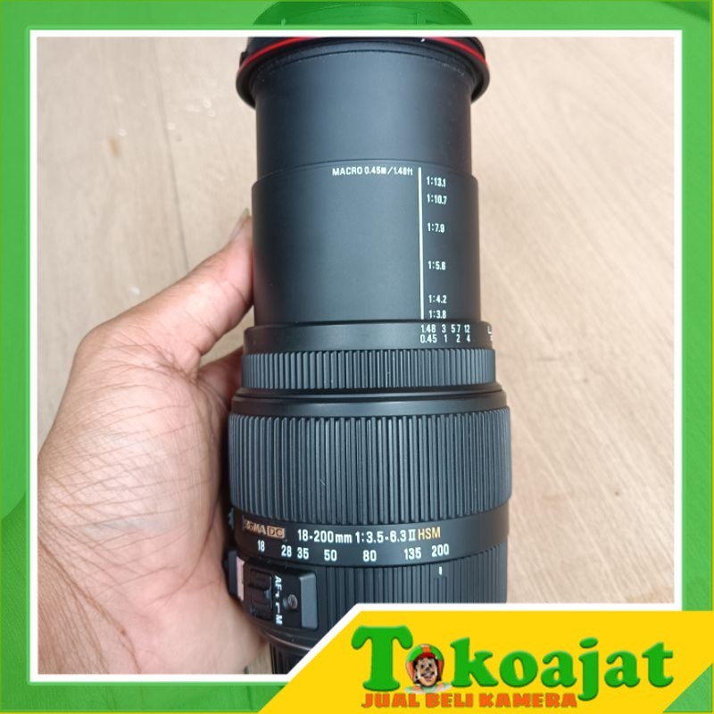 LENSA SIGMA 18-200MM F3.5-6.3 HSM FOR CANON
