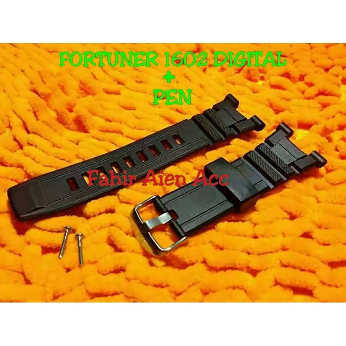 Strap Tali Jam Tangan FORTUNER 1602 DIGITAL + PEN/ Tali Jam FORTUNER
