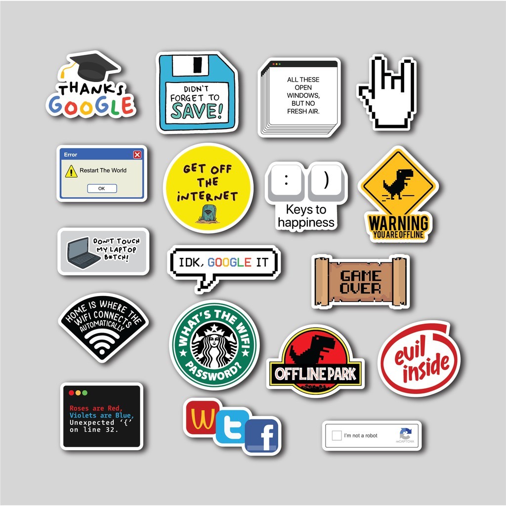 

Sticker Pack Internet Meme | Sticker Tumblr | Stiker Laptop Koper Helm