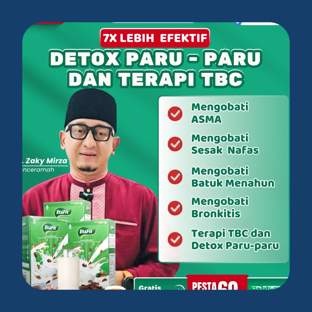 

ETAFIT - Detox Paru Paru dan Terapi TBC - Susu Kambing Etawa Asli 100% Original - Paket 3 Box