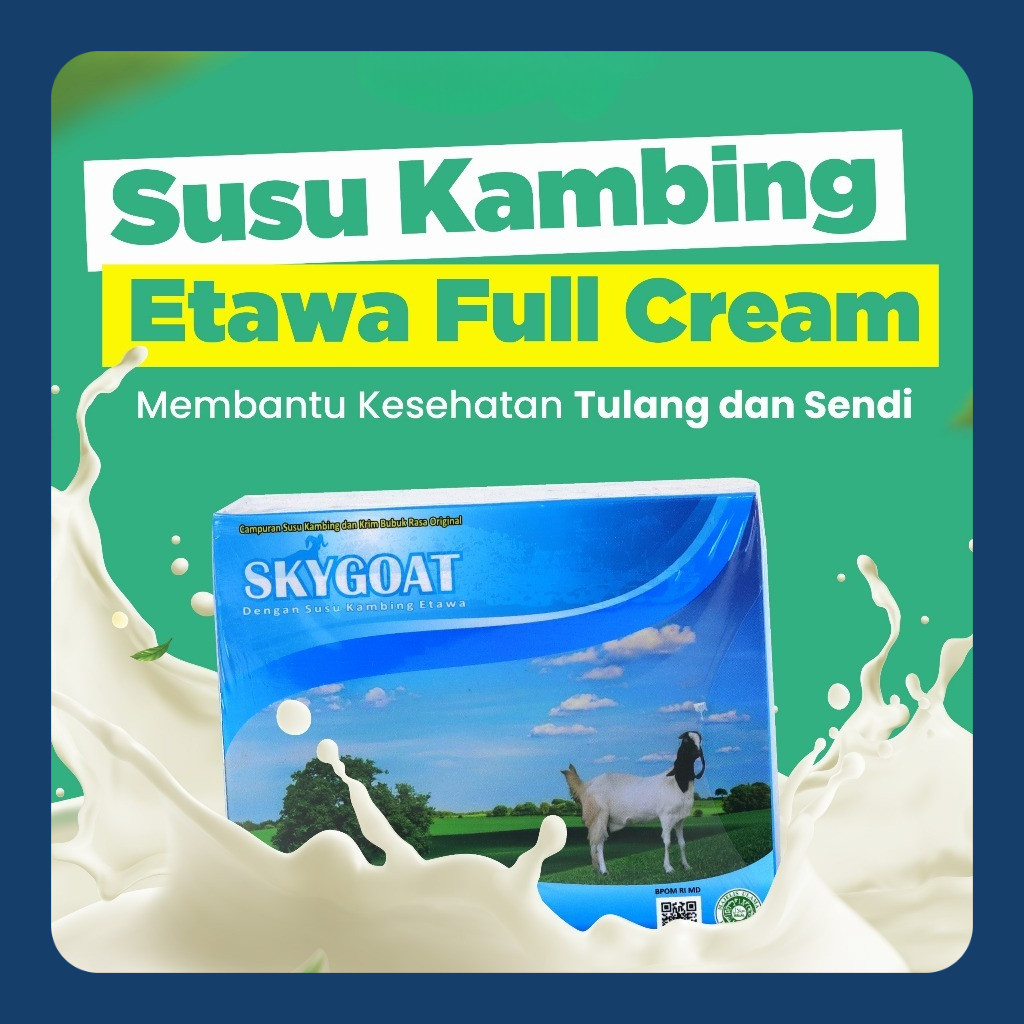 

Skygoat - Susu Kambing Etawa Original Full Cream - Isi 10 Sachet