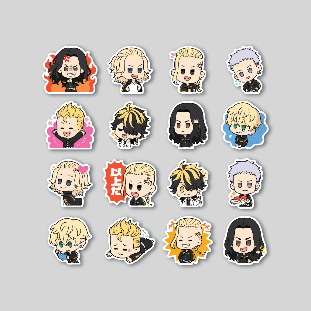 

Sticker Pack Tokyo Revengers Chibi | Sticker Tumblr | Stiker Laptop Koper Helm