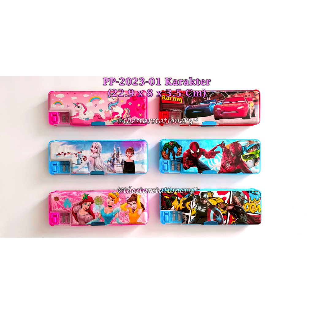 

(1 Biji) Kotak Pensil Magnet 22.9*8*3.5 Cm / Kotak Pensil Magnet GXIMP PP-2023-01 Karakter