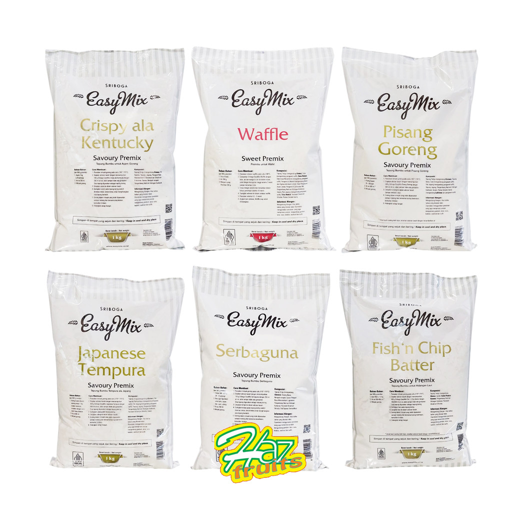 

Tepung Sriboga Easymix / Tepung Siap Pakai Sriboga 1 KG